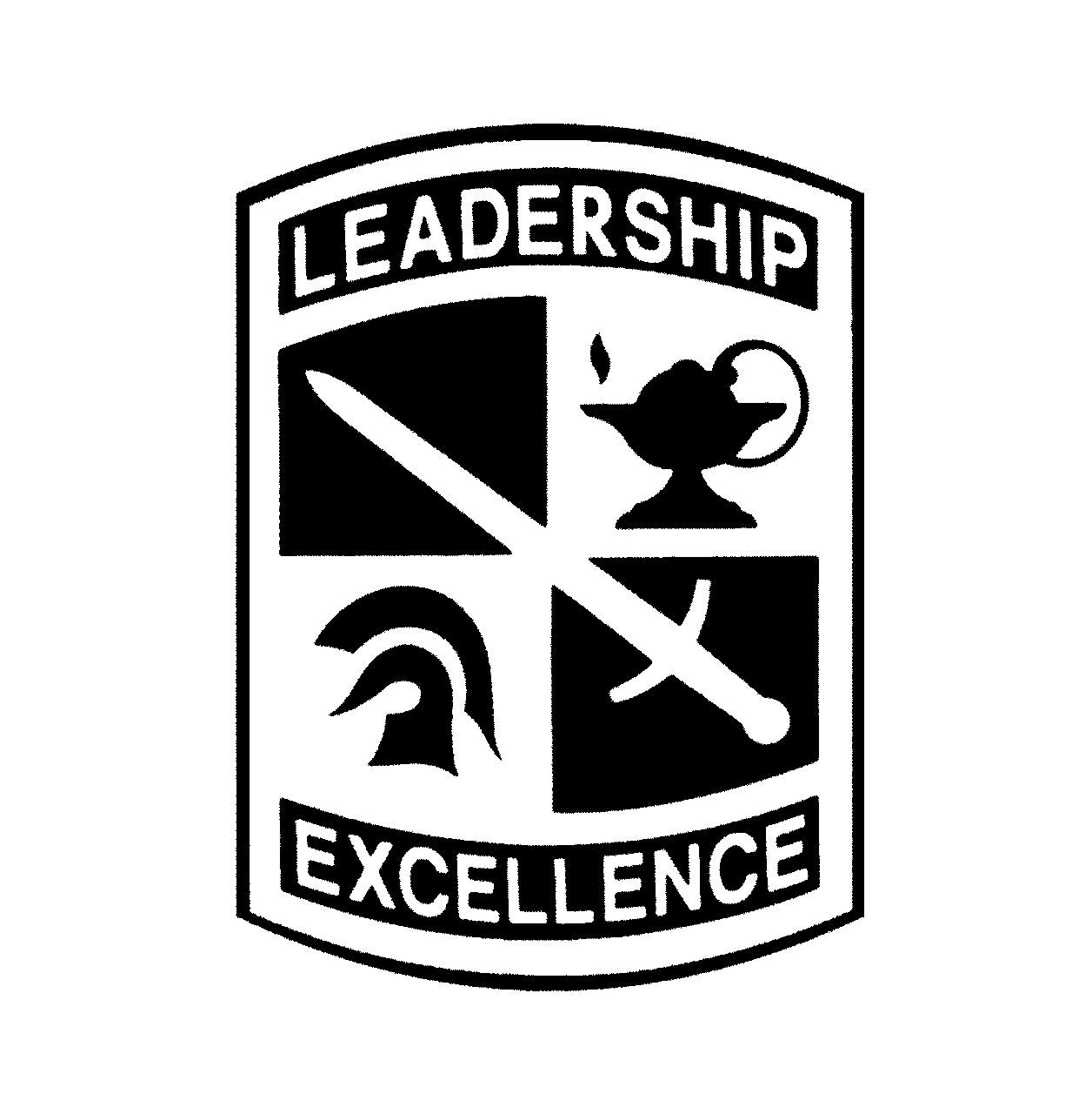 T-shirt US Army ROTC - Leadership Excellence Crest - Homme - Gris - Taille M